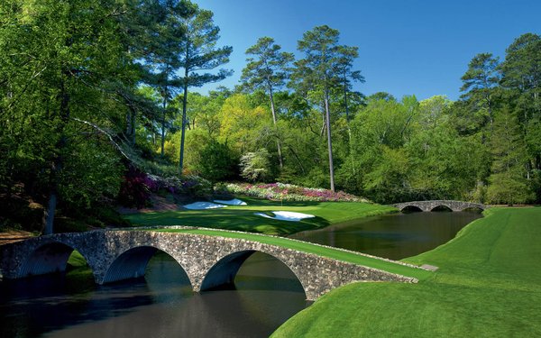 An image of Amen Corner at Augusta National Golf Club
